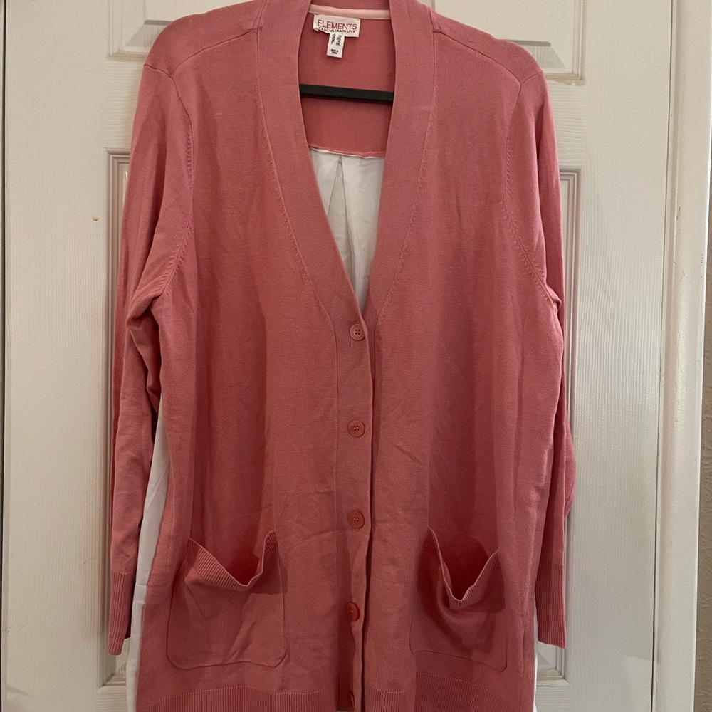 Isaac Mizrahi Pink Women's Cardigan
